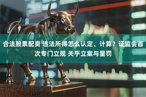 合法股票配资 违法所得怎么认定、计算？证监会首次专门立规 关乎立案与量罚